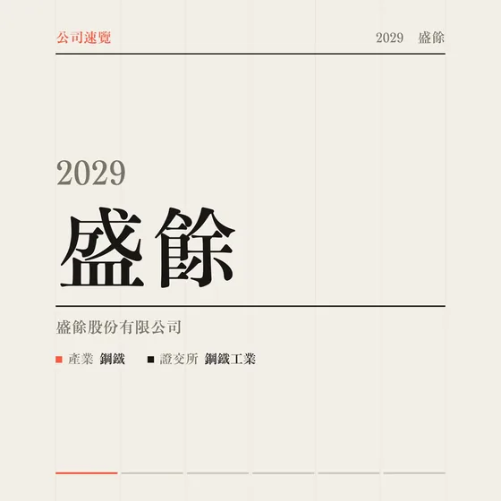 盛餘 公司速覽影片封面
