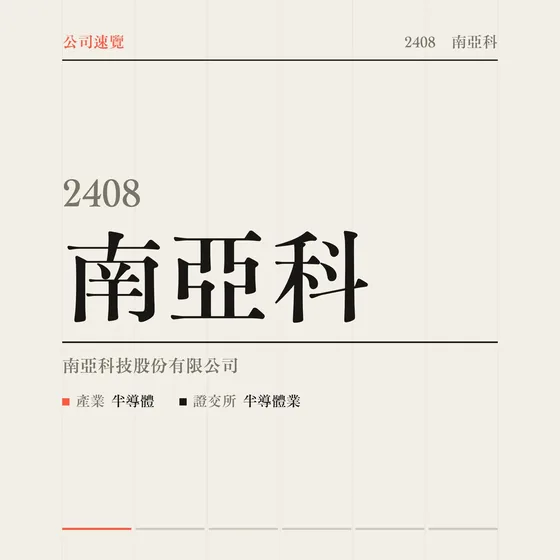 南亞科 公司速覽影片封面