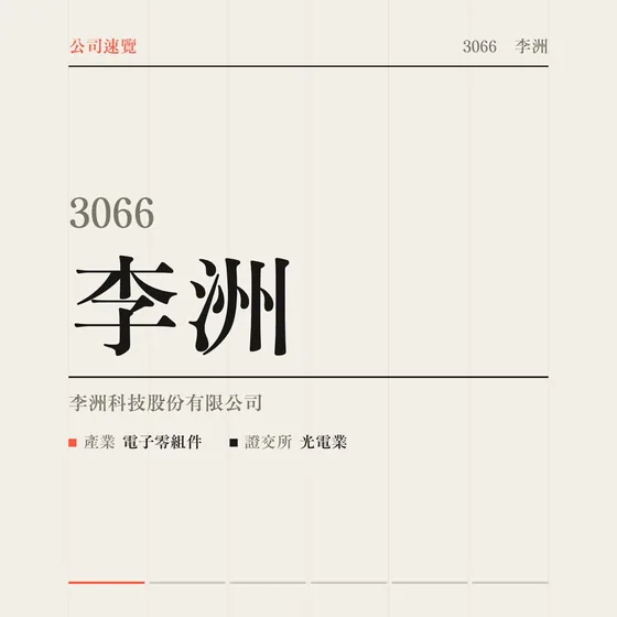 李洲 公司速覽影片封面