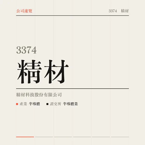 精材 公司速覽影片封面