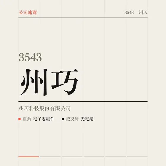 州巧 公司速覽影片封面