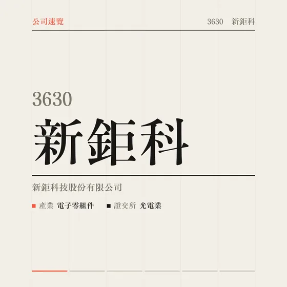 新鉅科 公司速覽影片封面