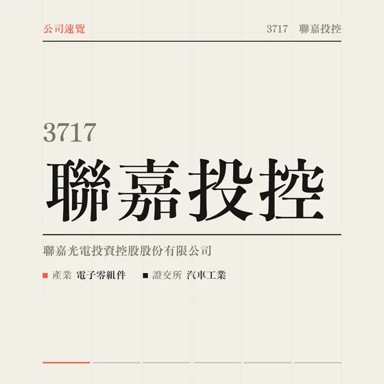 聯嘉投控 公司速覽影片封面