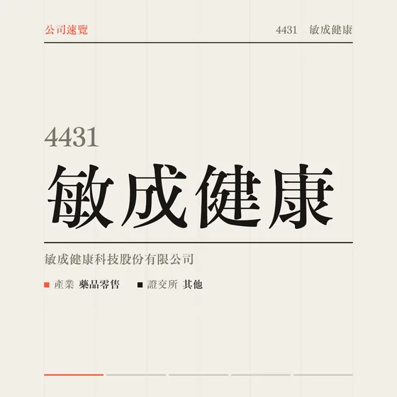 敏成健康 公司速覽影片封面
