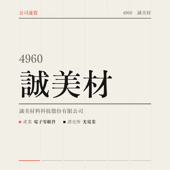 誠美材 公司速覽影片封面
