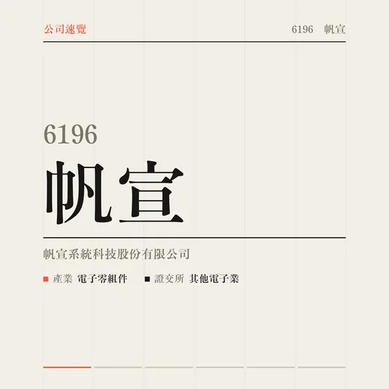 帆宣 公司速覽影片封面