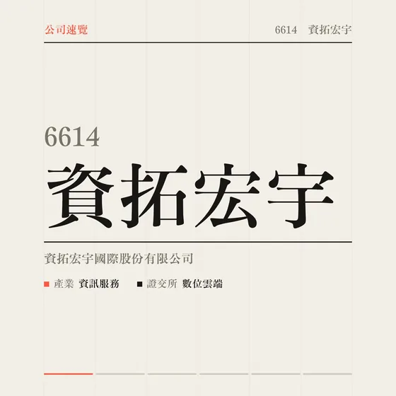 資拓宏宇 公司速覽影片封面