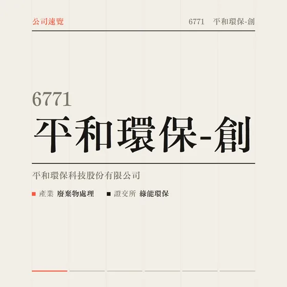 平和環保-創 公司速覽影片封面